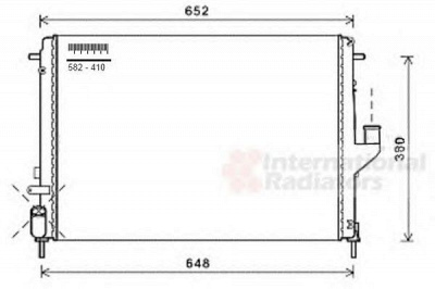 VAN WEZEL 43002478 -  Радиатор, охлаждение двигателя